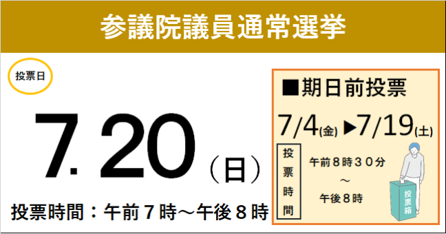 参議院議員選挙期日前