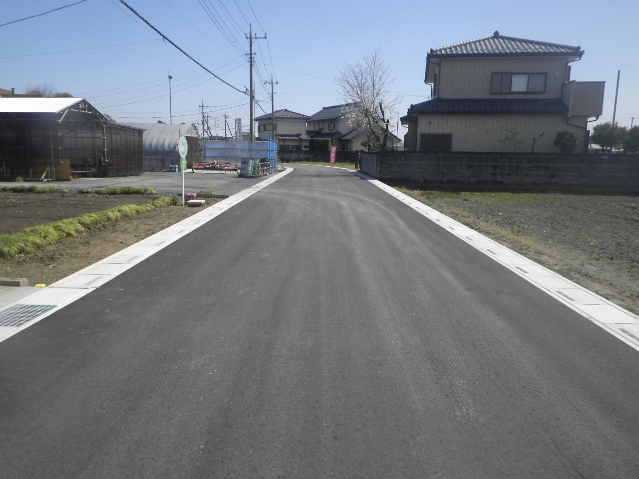 6道路改良工事（小針字本郷、宮前）の完成写真