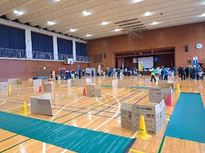避難所体育館