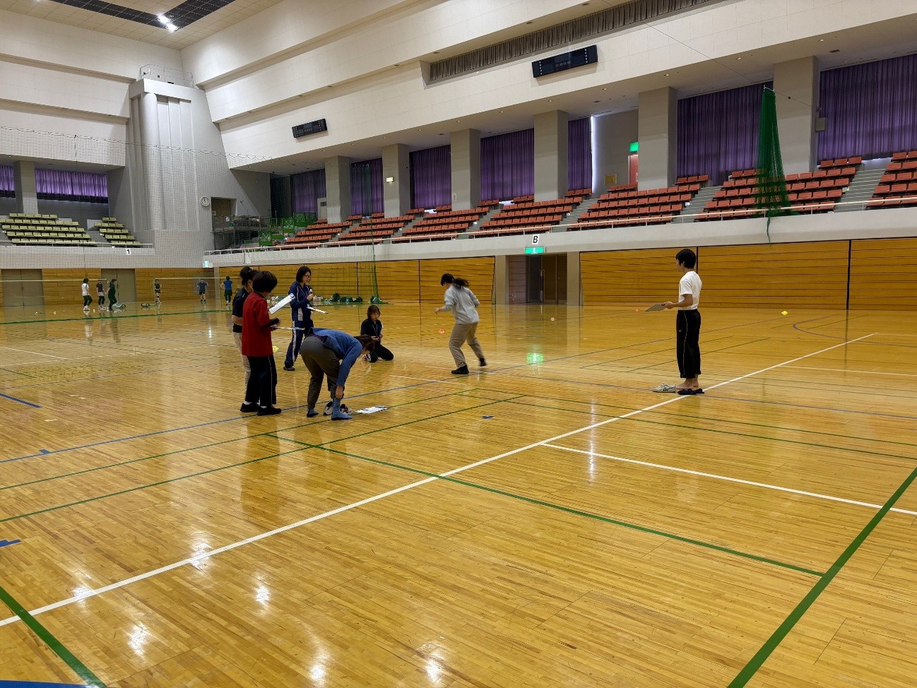 体力測定会の様子