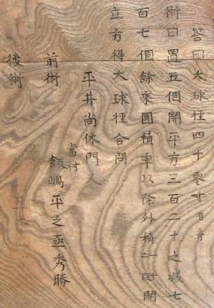 図形の下に漢字で書かれている文章を拡大した写真