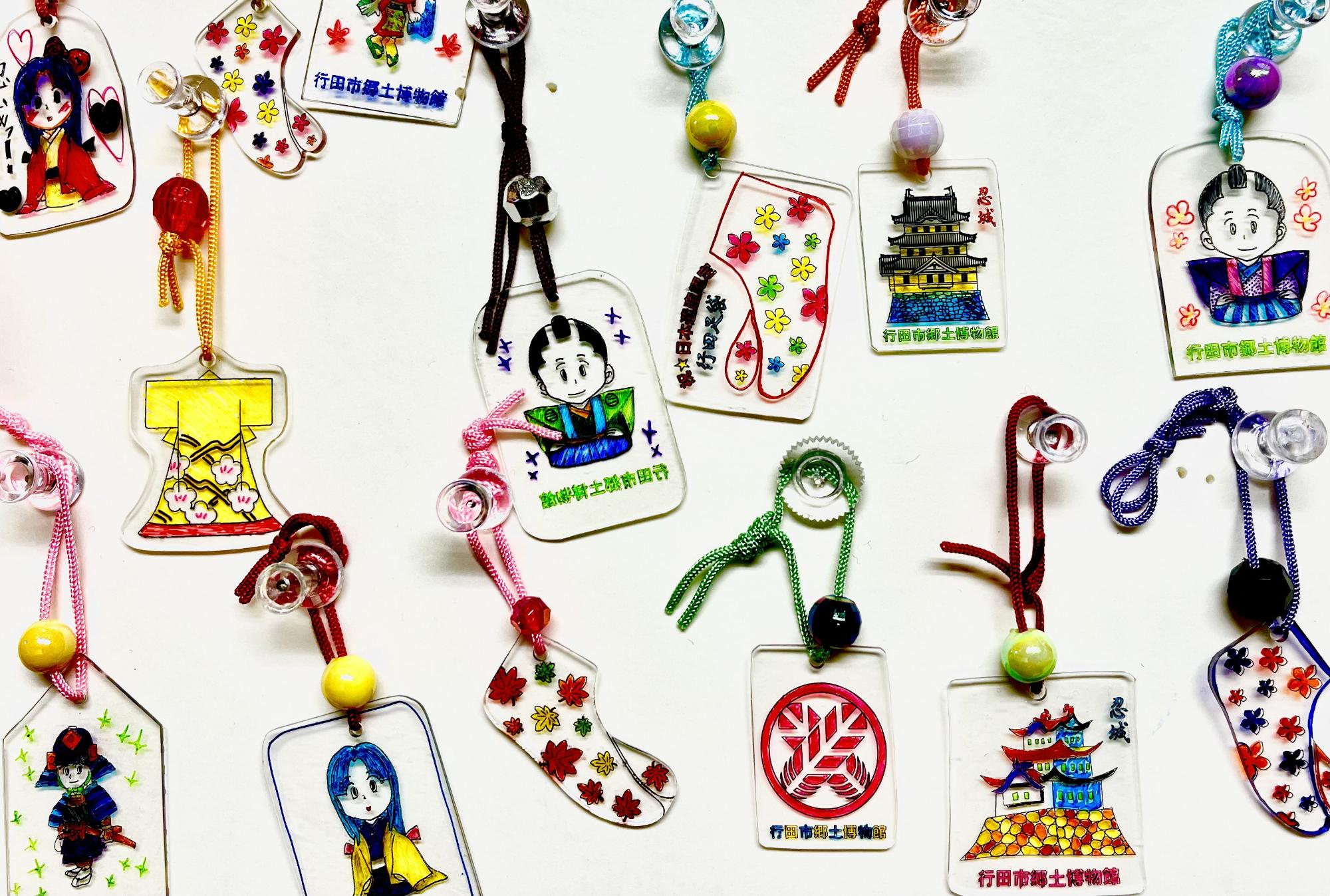 プラ板ストラップの見本画像