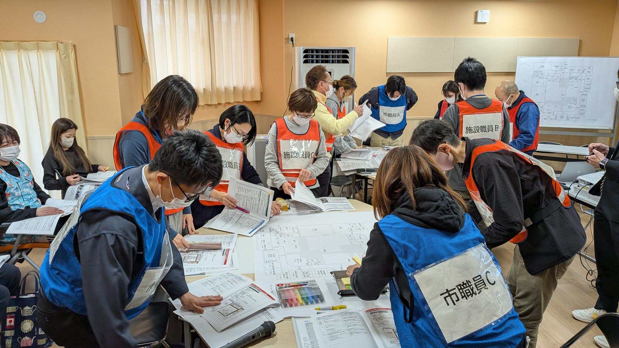 グループワークをしている様子